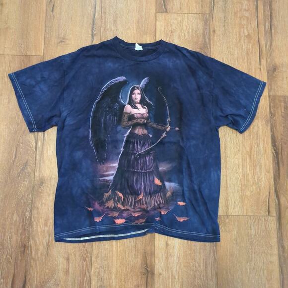 Delta Other - VTG The‎ Mountain Adult XL Shirt Goth Emo Elf Fairy Archer Whimsygoth Wings